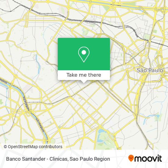 Banco Santander - Clinicas map