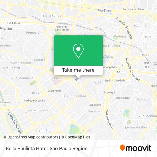 Bella Paulista Hotel map