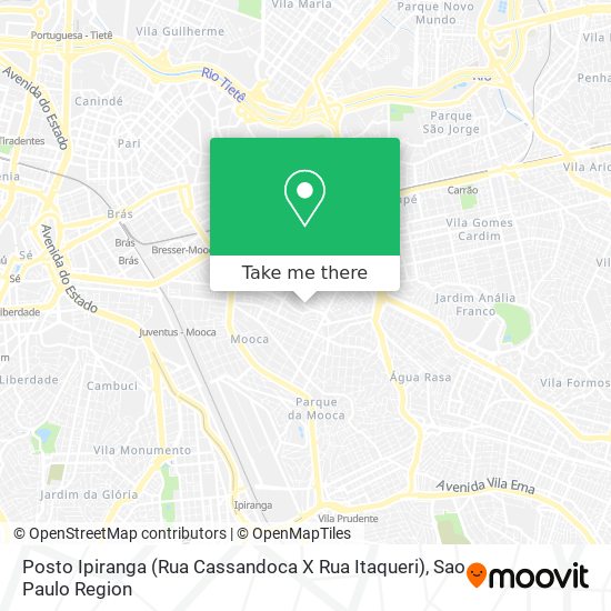 Posto Ipiranga (Rua Cassandoca X Rua Itaqueri) map