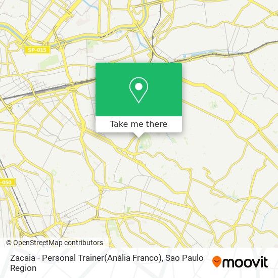 Zacaia - Personal Trainer(Anália Franco) map