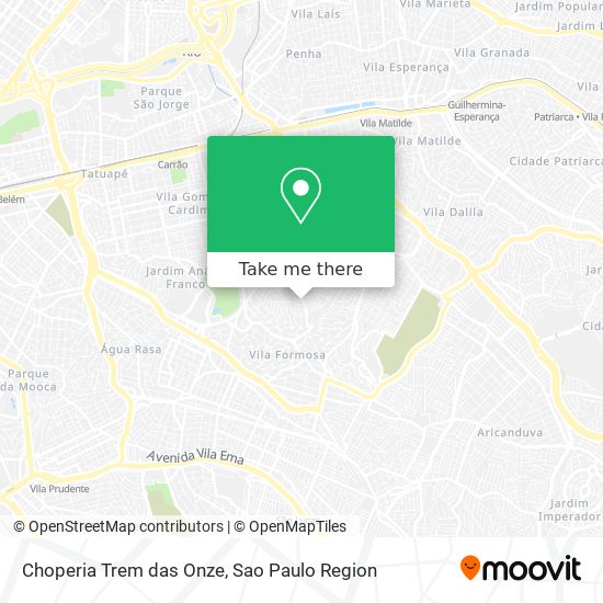 Choperia Trem das Onze map