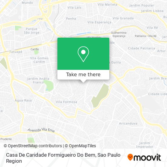 Casa De Caridade Formigueiro Do Bem map