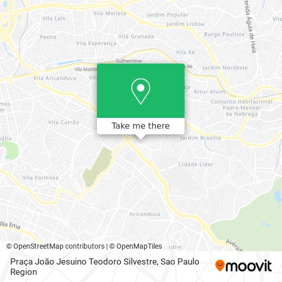 Mapa Praça João Jesuino Teodoro Silvestre