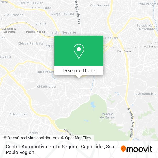 Mapa Centro Automotivo Porto Seguro - Caps Lider