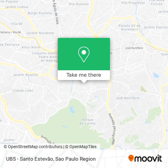 UBS - Santo Estevão map