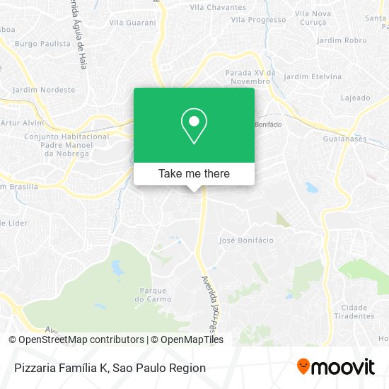 Pizzaria Família K map