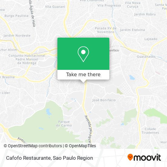 Cafofo Restaurante map