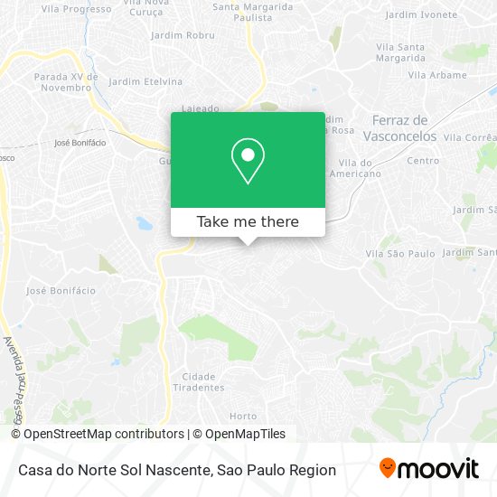 Casa do Norte Sol Nascente map