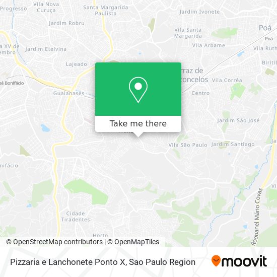 Pizzaria e Lanchonete Ponto X map