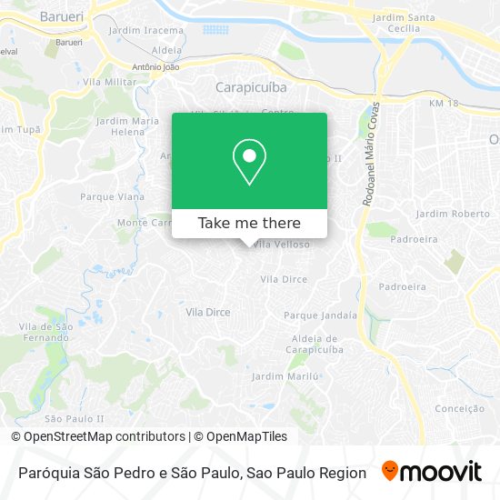 Paróquia São Pedro e São Paulo map