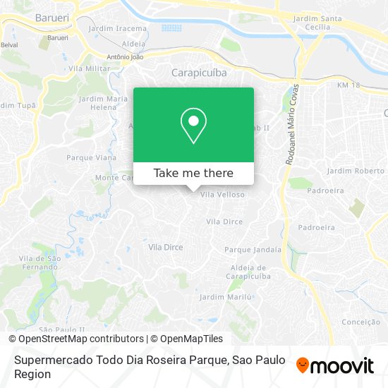 Supermercado Todo Dia Roseira Parque map
