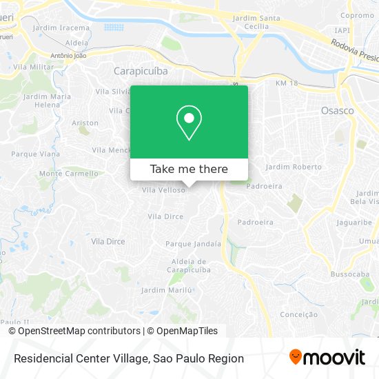 Residencial Center Village map