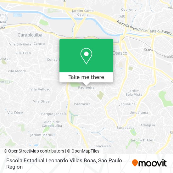 Escola Estadual Leonardo Villas Boas map