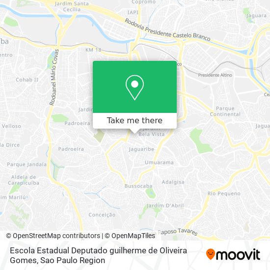 Escola Estadual Deputado guilherme de Oliveira Gomes map