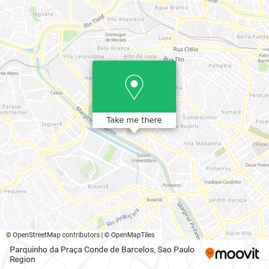 Parquinho da Praça Conde de Barcelos map