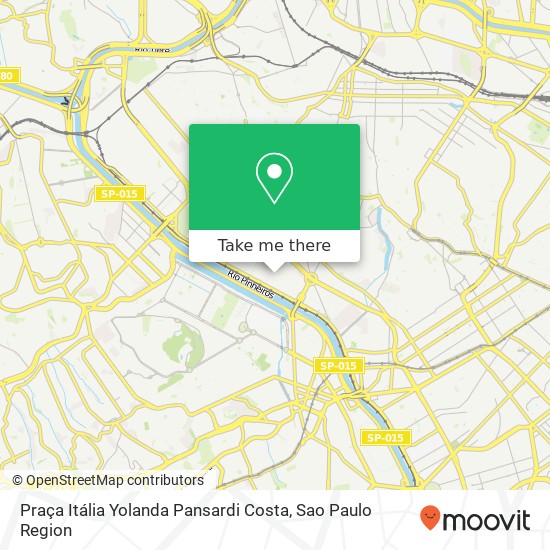 Mapa Praça Itália Yolanda Pansardi Costa