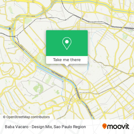 Baba Vacaro - Design Mix map