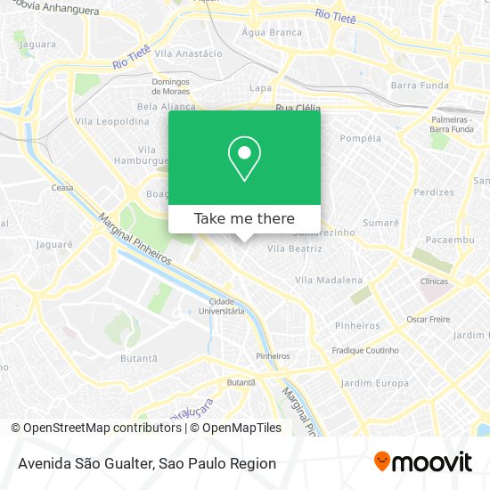 Avenida São Gualter map