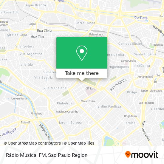 Rádio Musical FM map