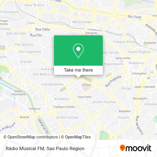 Rádio Musical FM map
