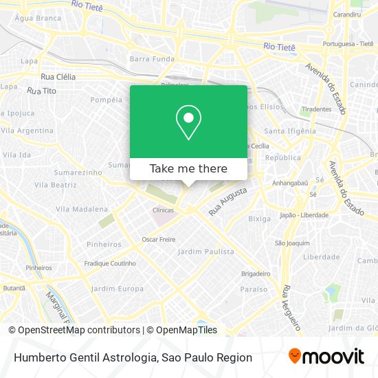 Humberto Gentil Astrologia map