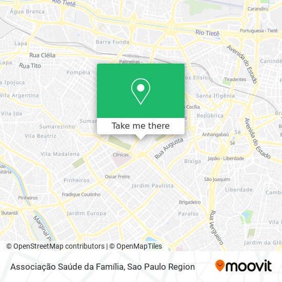 Associação Saúde da Família map