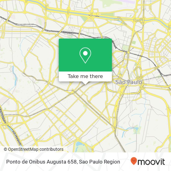 Ponto de Onibus Augusta 658 map