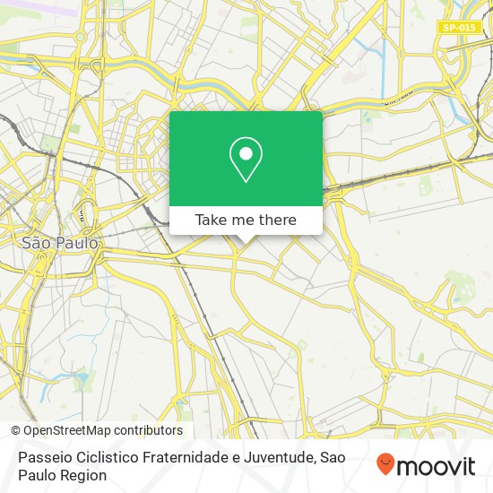 Passeio Ciclistico Fraternidade e Juventude map