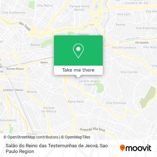 Salão do Reino das Testemunhas de Jeová map