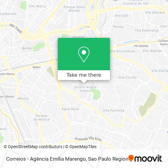 Correios - Agência Emília Marengo map
