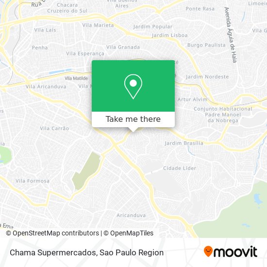 Chama Supermercados map