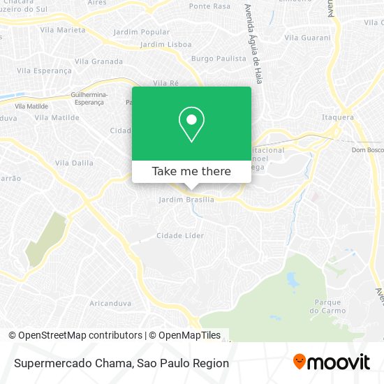 Supermercado Chama map