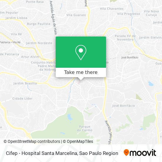 Cifep - Hospital Santa Marcelina map