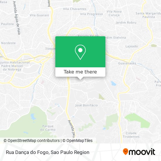 Rua Dança do Fogo map