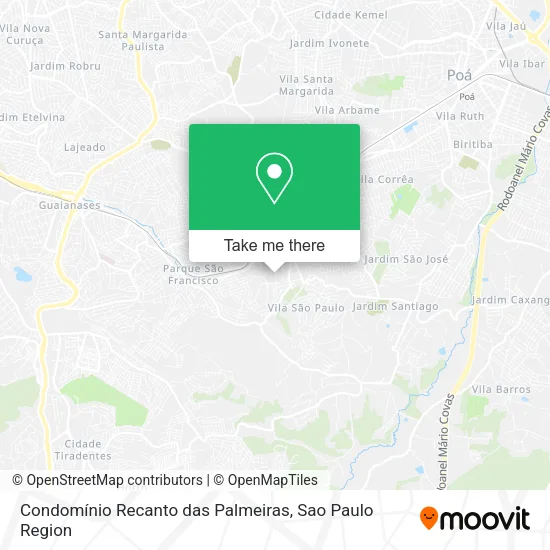 Condomínio Recanto das Palmeiras map