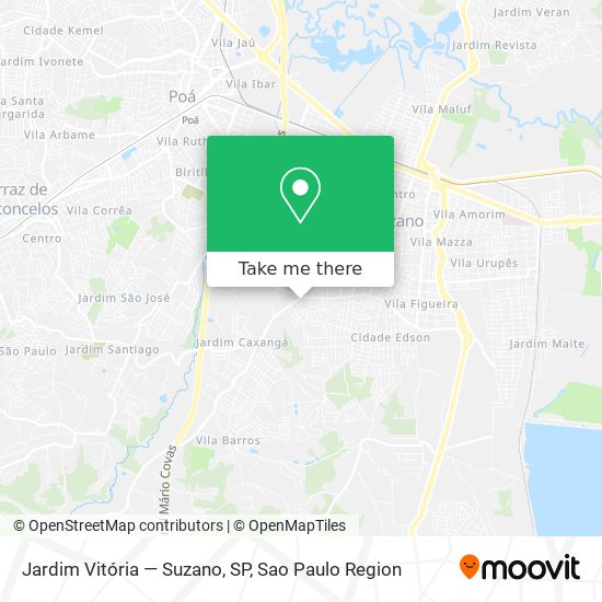 Jardim Vitória — Suzano, SP map