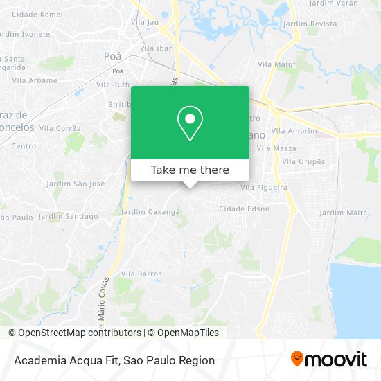 Mapa Academia Acqua Fit