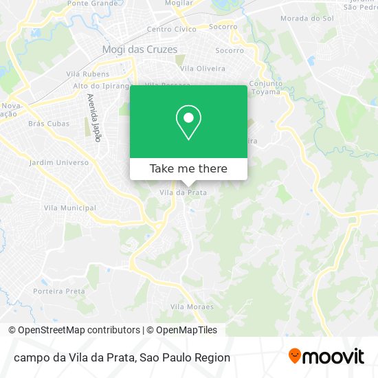 Mapa campo da Vila da Prata