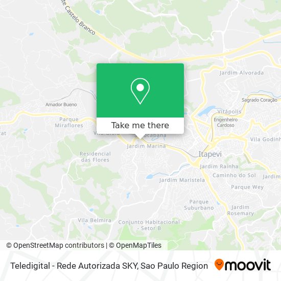 Teledigital - Rede Autorizada SKY map