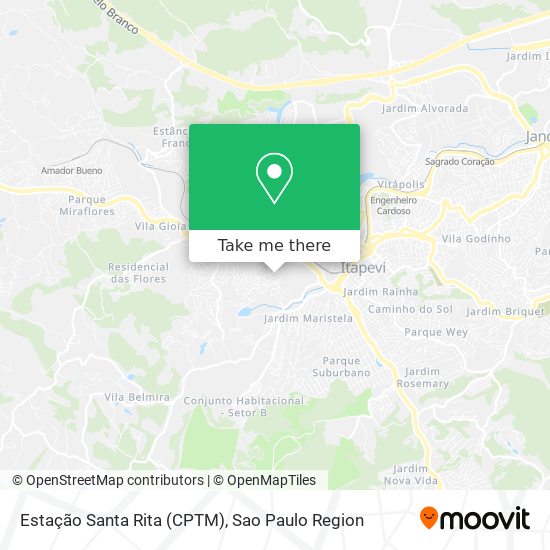 Estação Santa Rita (CPTM) map