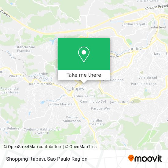 Shopping Itapevi map