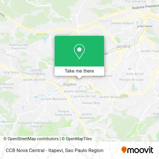 CCB Nova Central - Itapevi map