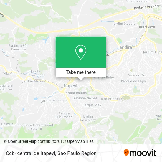 Ccb- central de Itapevi map
