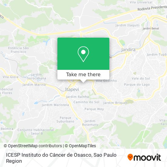 ICESP Instituto do Câncer de Osasco map
