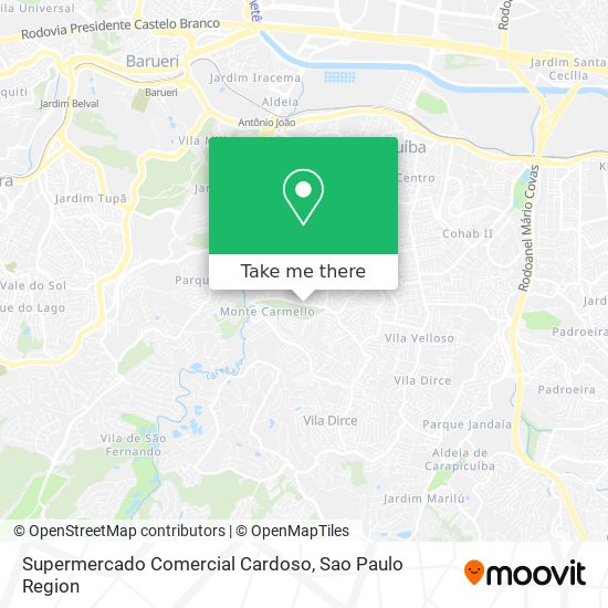 Supermercado Comercial Cardoso map