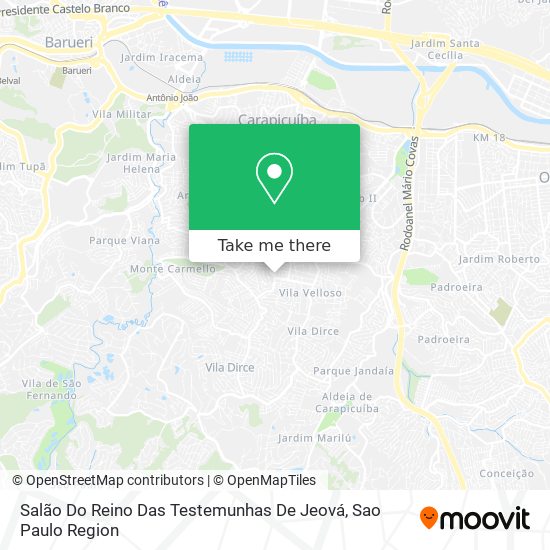 Salão Do Reino Das Testemunhas De Jeová map