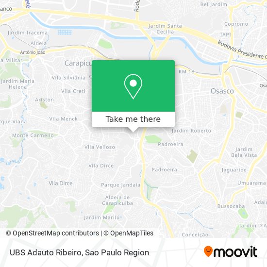 UBS Adauto Ribeiro map