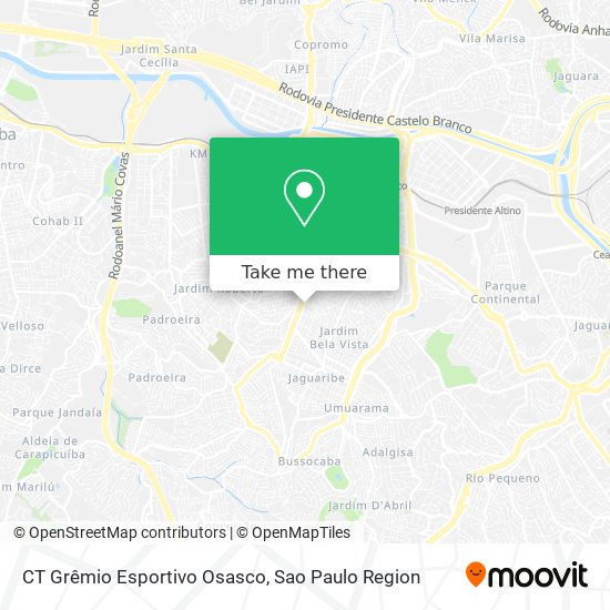 CT Grêmio Esportivo Osasco map