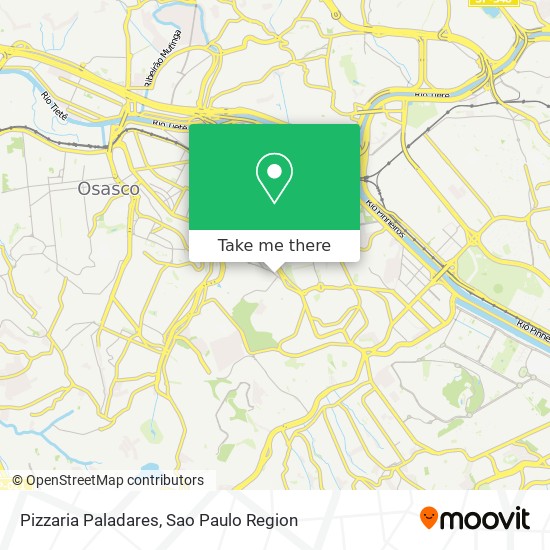 Pizzaria Paladares map