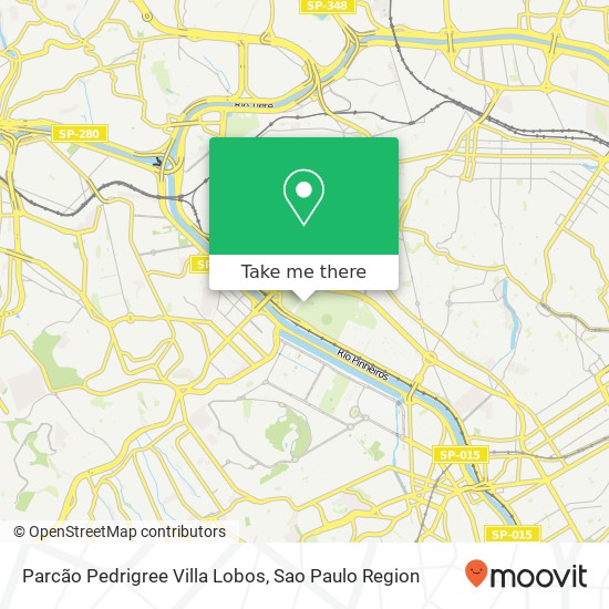Parcão Pedrigree Villa Lobos map